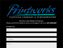 Tablet Screenshot of printworks.com.au